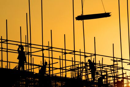 Commercial warehouse steel frame construction